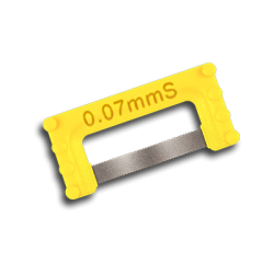 IPR strip sgl-sided starter serrated 0.07mm Yellow (8)