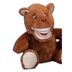 Puppet teddy bear with denture