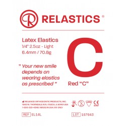 Relastics Red C 1/4"- 2.5oz