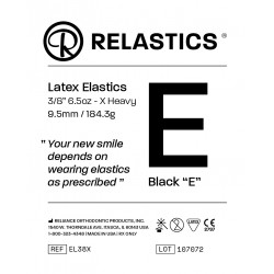 Relastics Black E 3/8"- 6.5oz