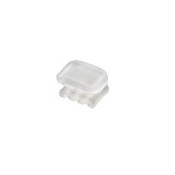 Boutons Lingual à coller - plastique rectangulaire (10)