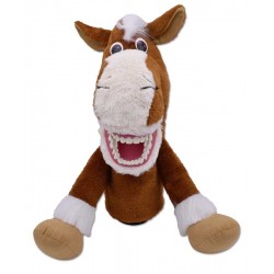 Puppet horse with denture