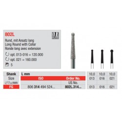 DIAM. 802L Endo Long Round with Collar FG Ø013mm (5)