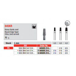 DIAM. 845KR Round Edge Taper FG Ø018mm/med (5)