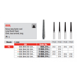 DIAM. 850L Long Round Taper FG Ø012mm/med (5)